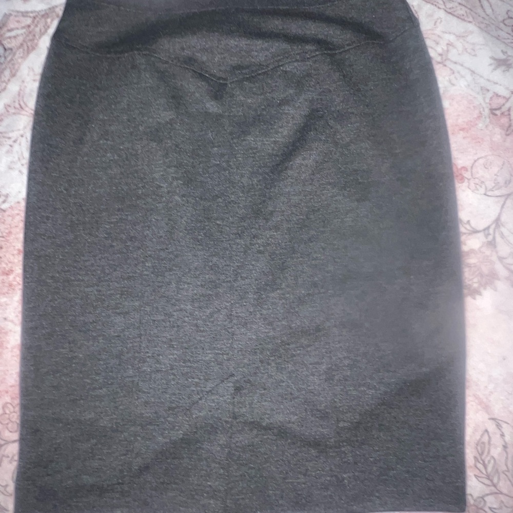Ellen Tracy Gray Pencil Skirt Knee-Length Work